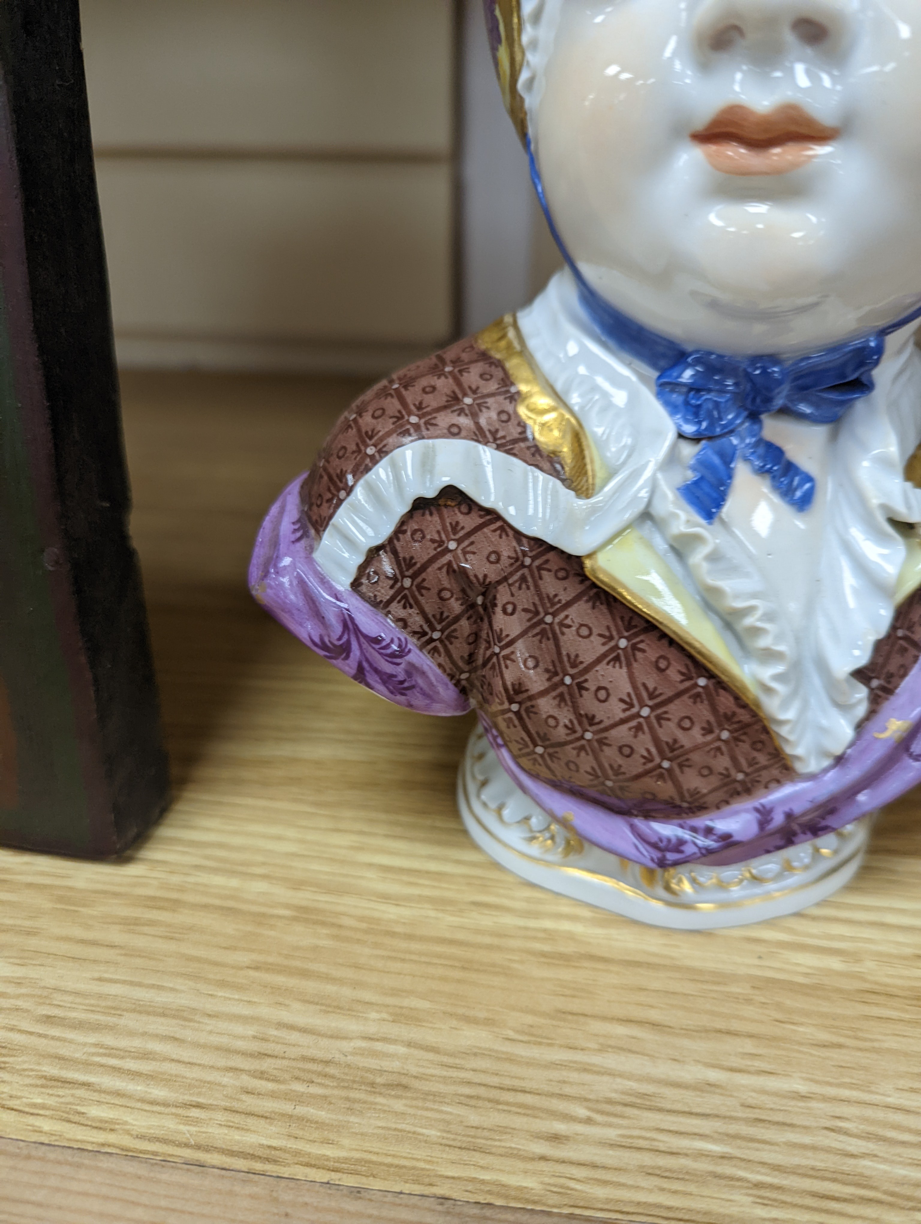 A Meissen porcelain bust of a Bourbon princess, late 19th century, 25cm